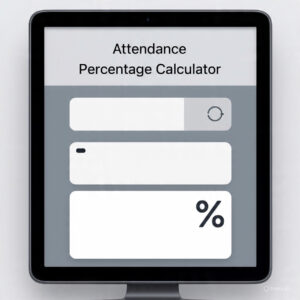 Attendance Percentage Calculator